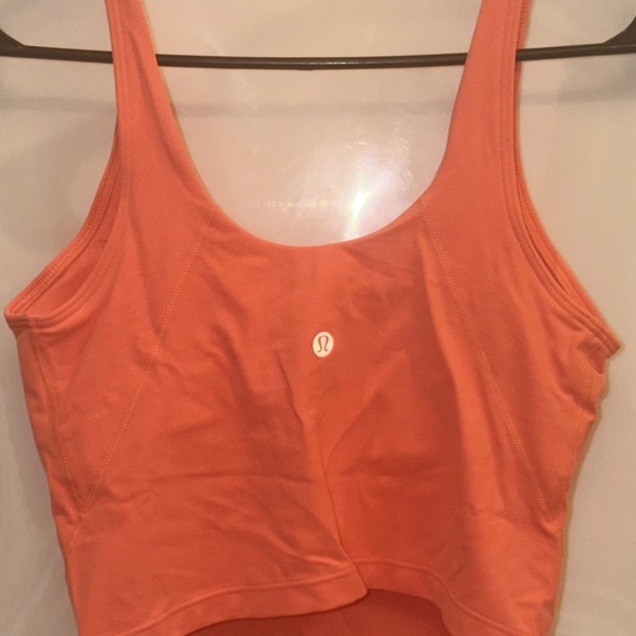 Lululemon Align™ Tank – Coral Peach, Light Support, Cropped Length - Picture 2 of 3